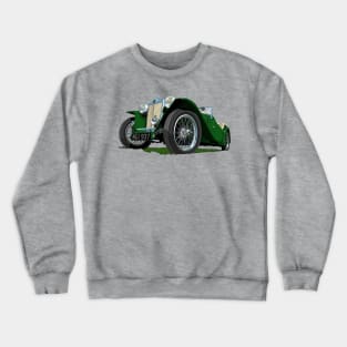 1937 MG Midget in green Crewneck Sweatshirt